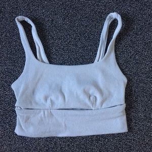 Alo yoga slit bra bone xs